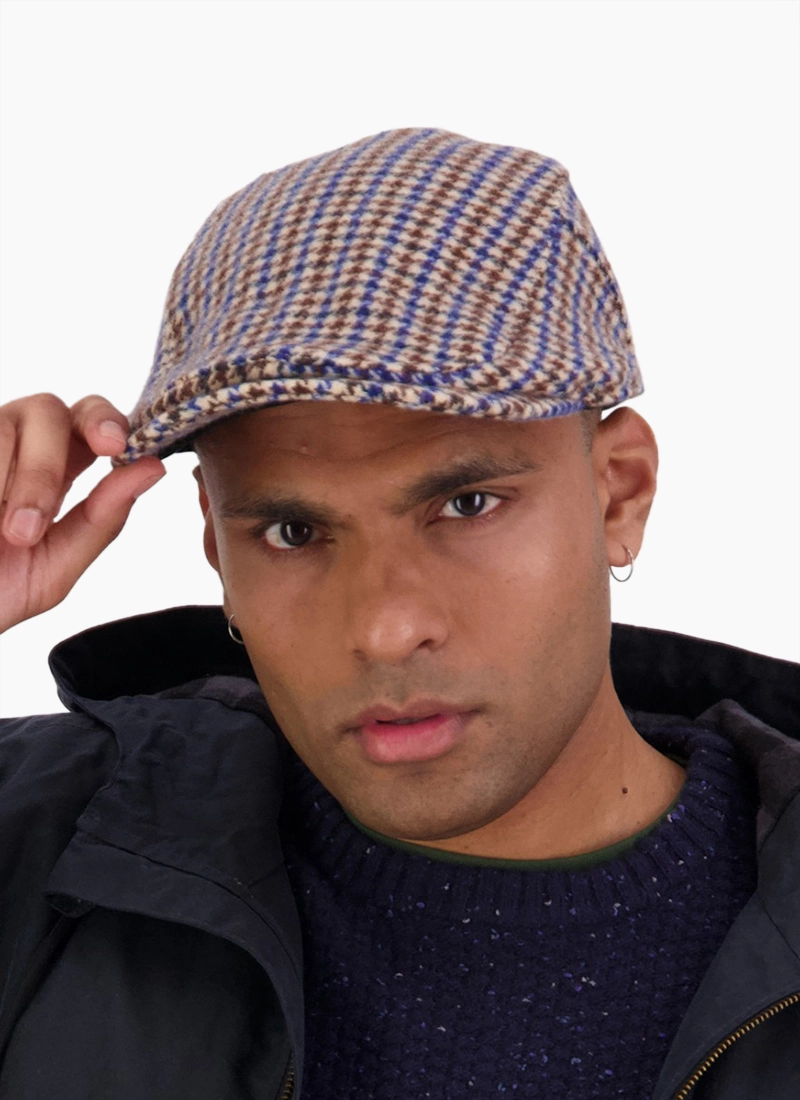 Swanndri Bristol Flat Cap - Cobalt