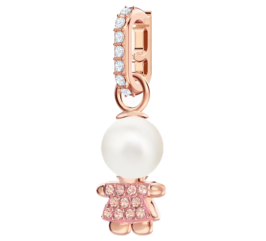 Swarovski Remix Collection Girl Charm Rose Gold 5468570 - Shop now.