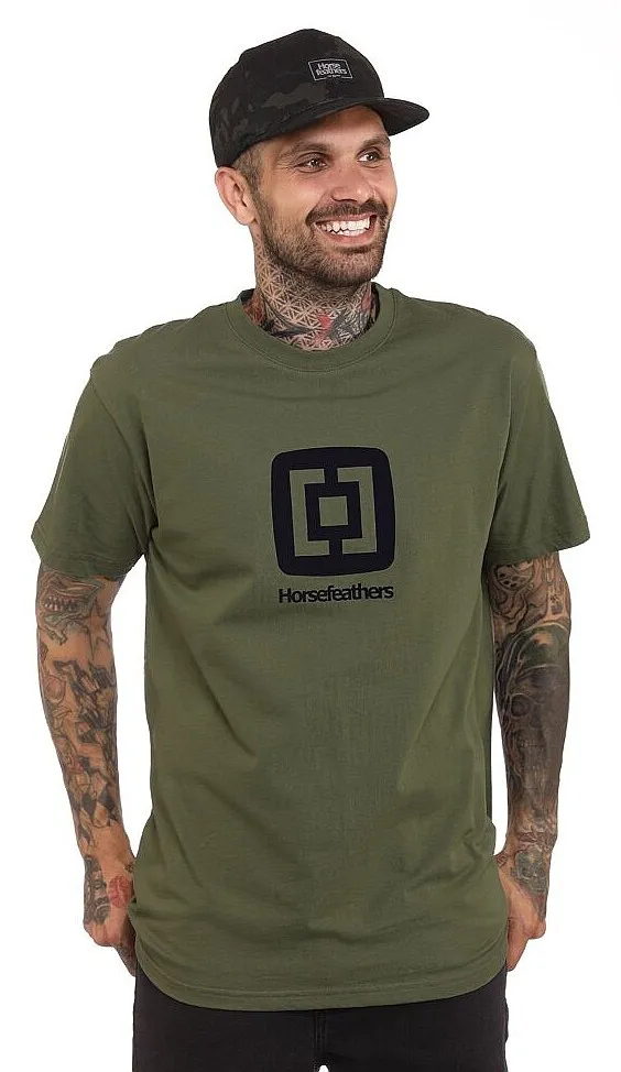 T-Shirt Horsefeathers Fair - Burnt Olive - men´s