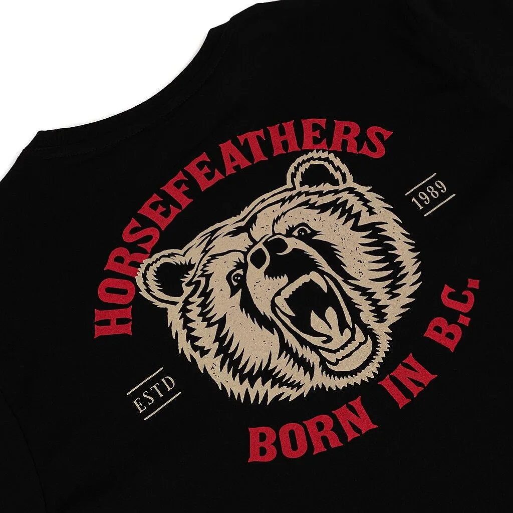 T-Shirt Horsefeathers Grizzly LS - Black - men´s