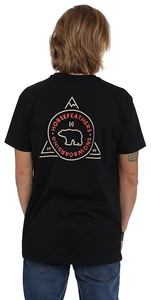 T-Shirt Horsefeathers Grizzly Triangle - Black - men´s