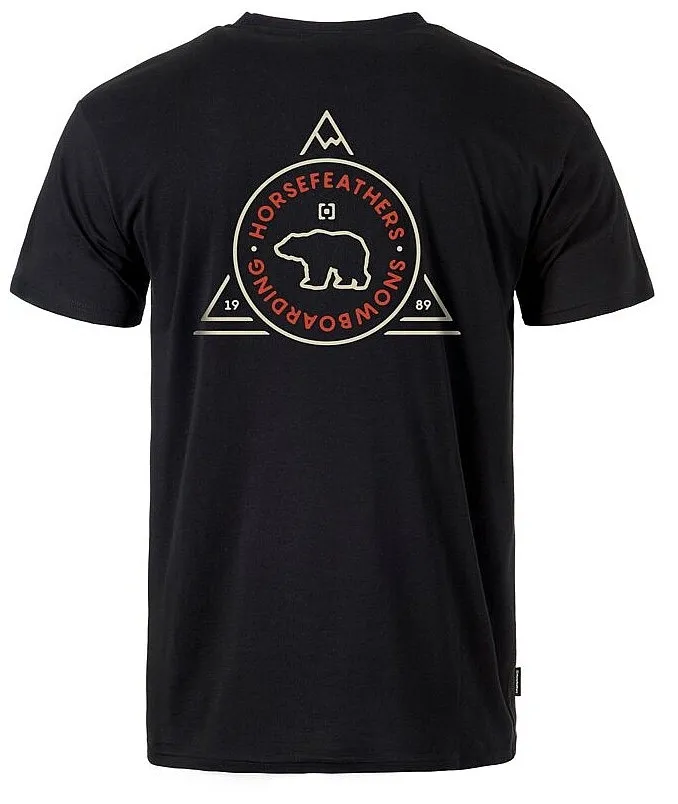 T-Shirt Horsefeathers Grizzly Triangle - Black - men´s