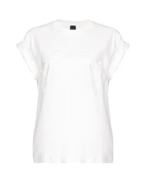 T-shirt Pinko donna 103138A1XD Telesto bianca