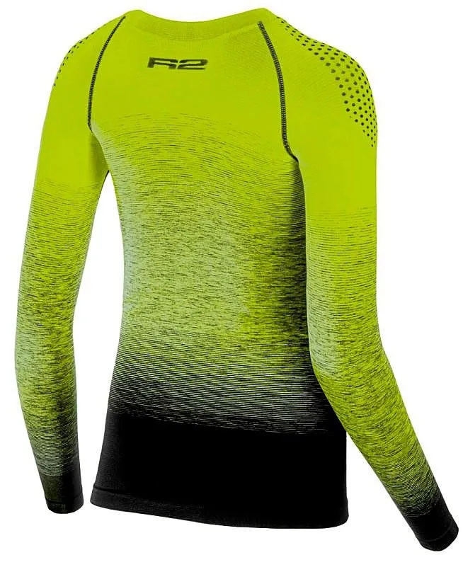 T-Shirt R2 Musa LS - ATF309B/Neon Yellow/Black - unisex junior