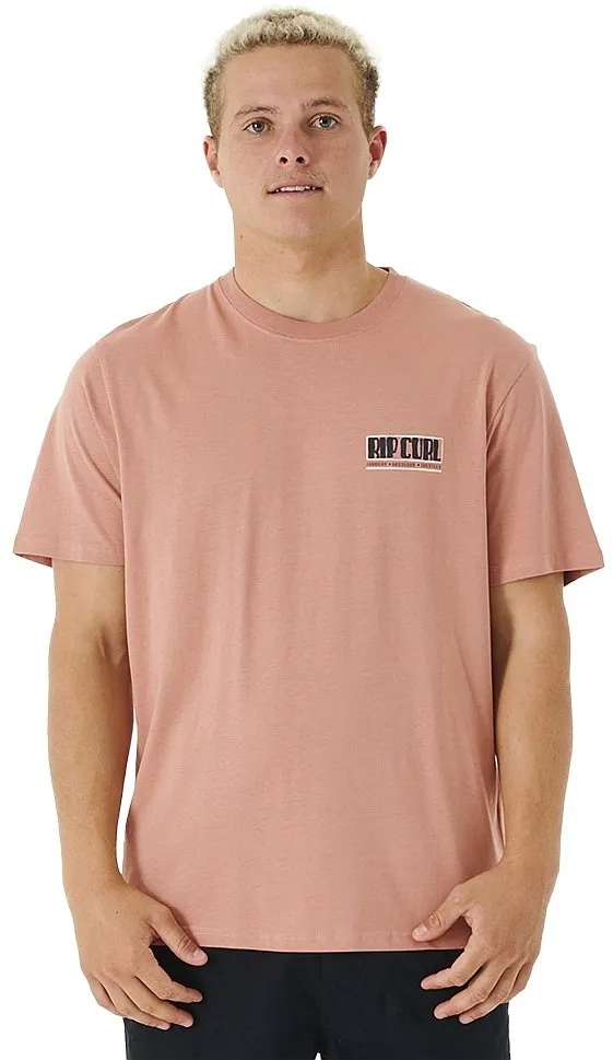 T-Shirt Rip Curl Soul Arch - Dusty Rose - men´s