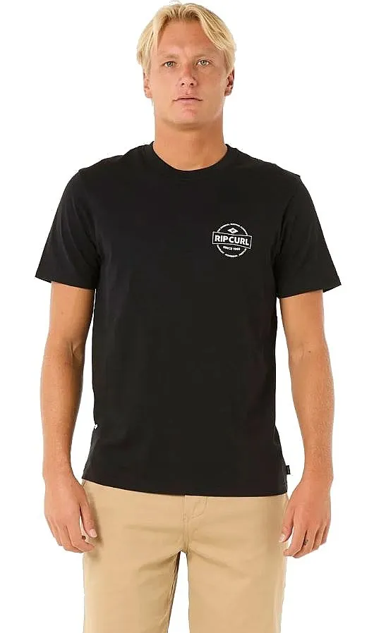 T-Shirt Rip Curl Staple - Black - men´s