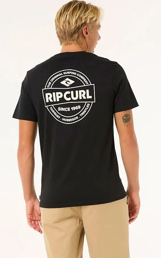 T-Shirt Rip Curl Staple - Black - men´s