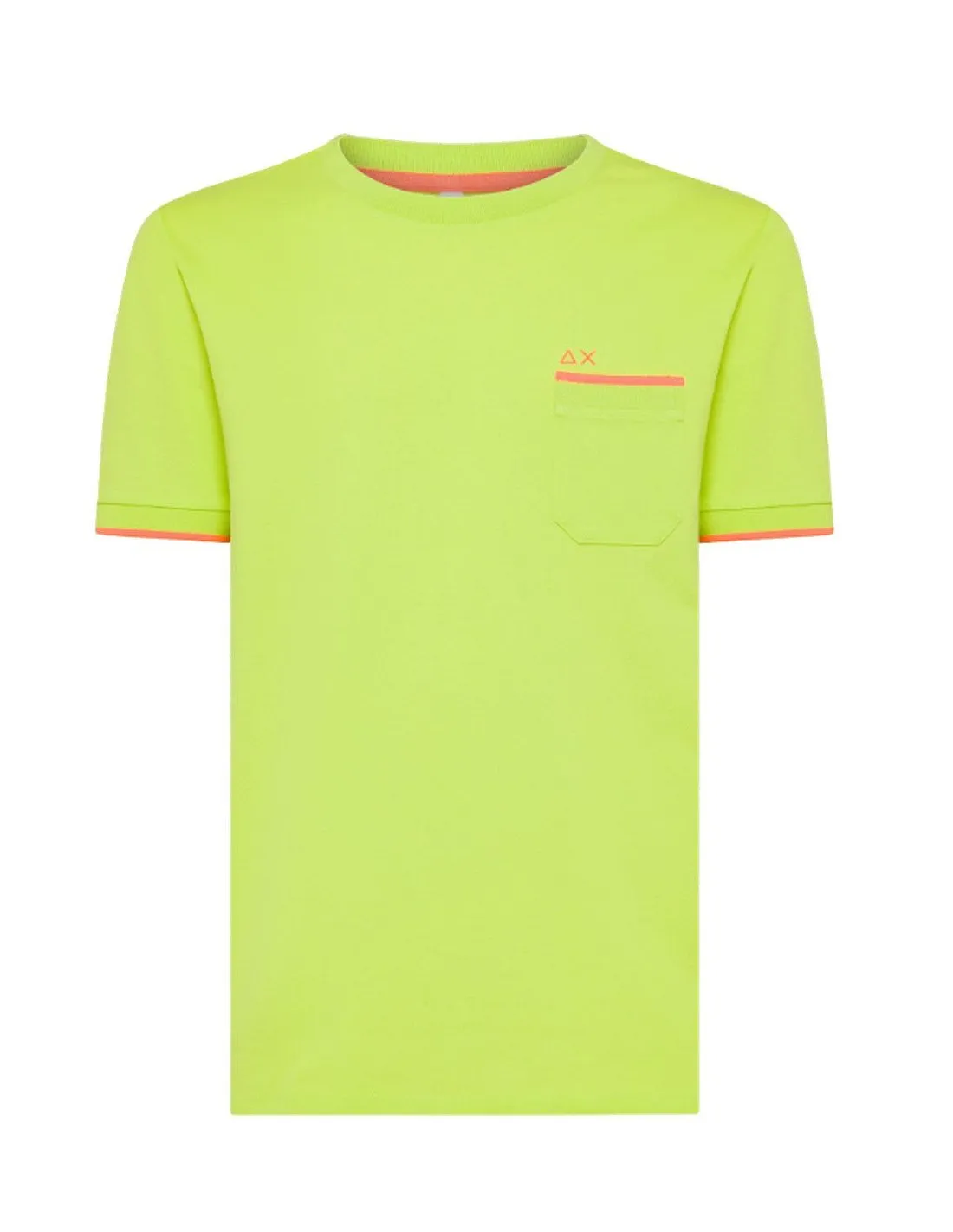 T-shirt Sun68 uomo Cold dyed T34124 lime