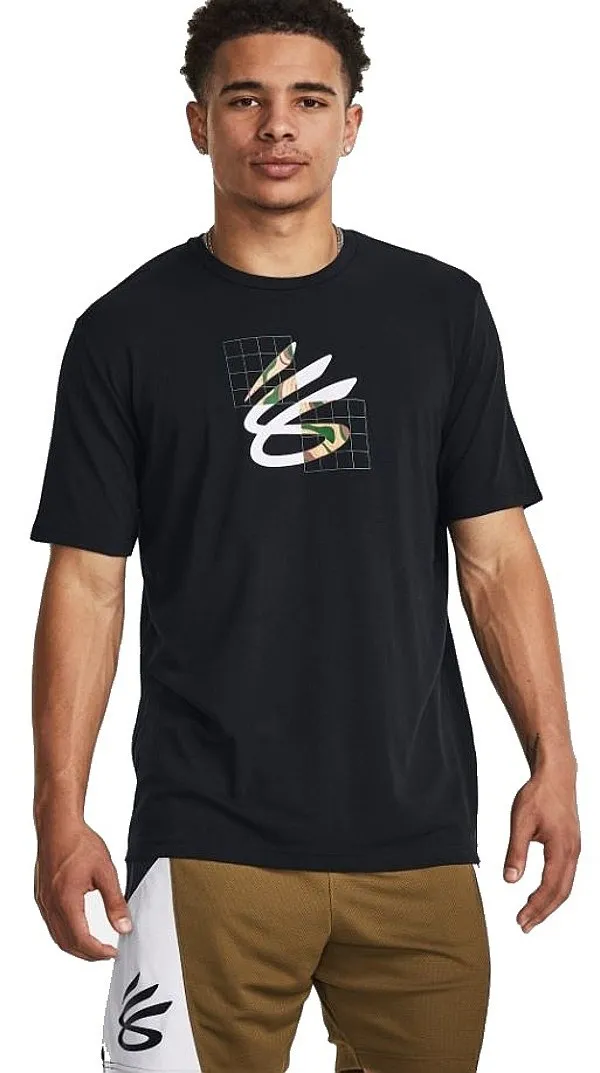 T-Shirt Under Armour Curry Camp - Black/Mesa Yellow/White - men´s