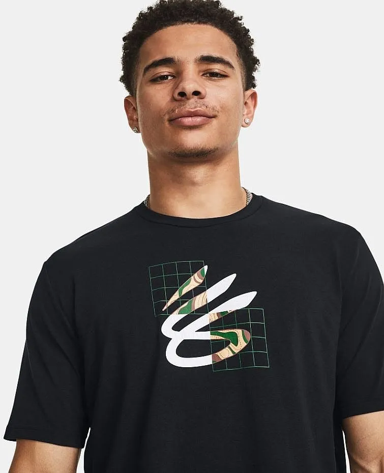 T-Shirt Under Armour Curry Camp - Black/Mesa Yellow/White - men´s