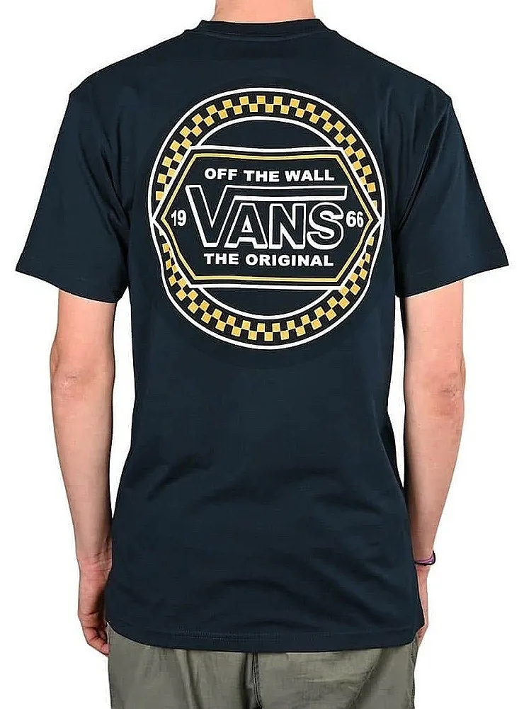 T-Shirt Vans Circle Checker Drop V - Navy - men´s