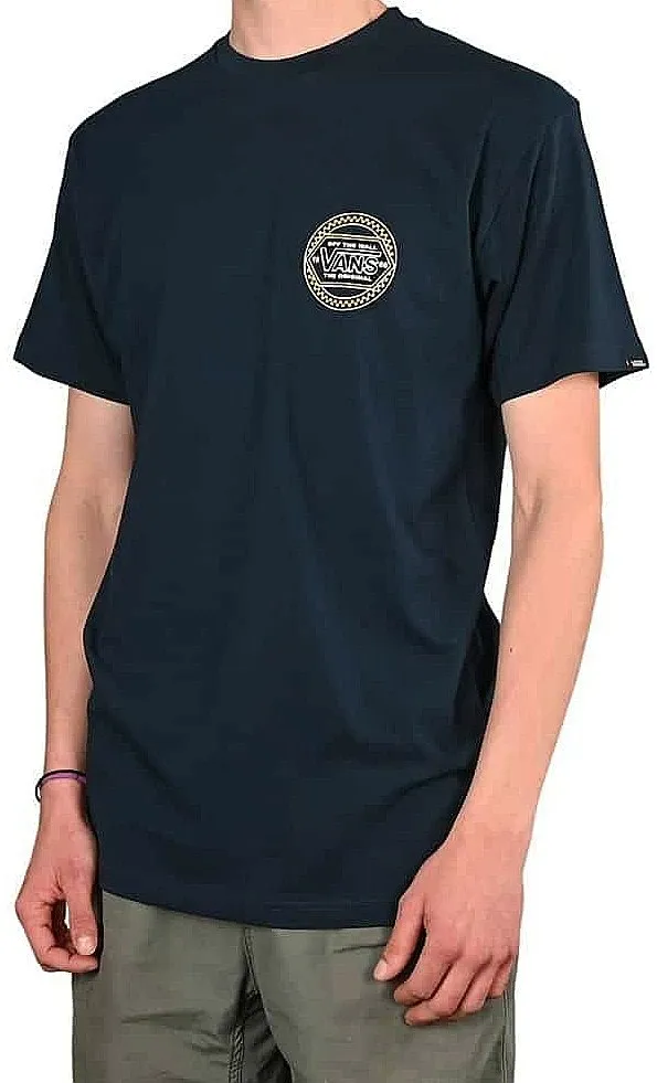 T-Shirt Vans Circle Checker Drop V - Navy - men´s