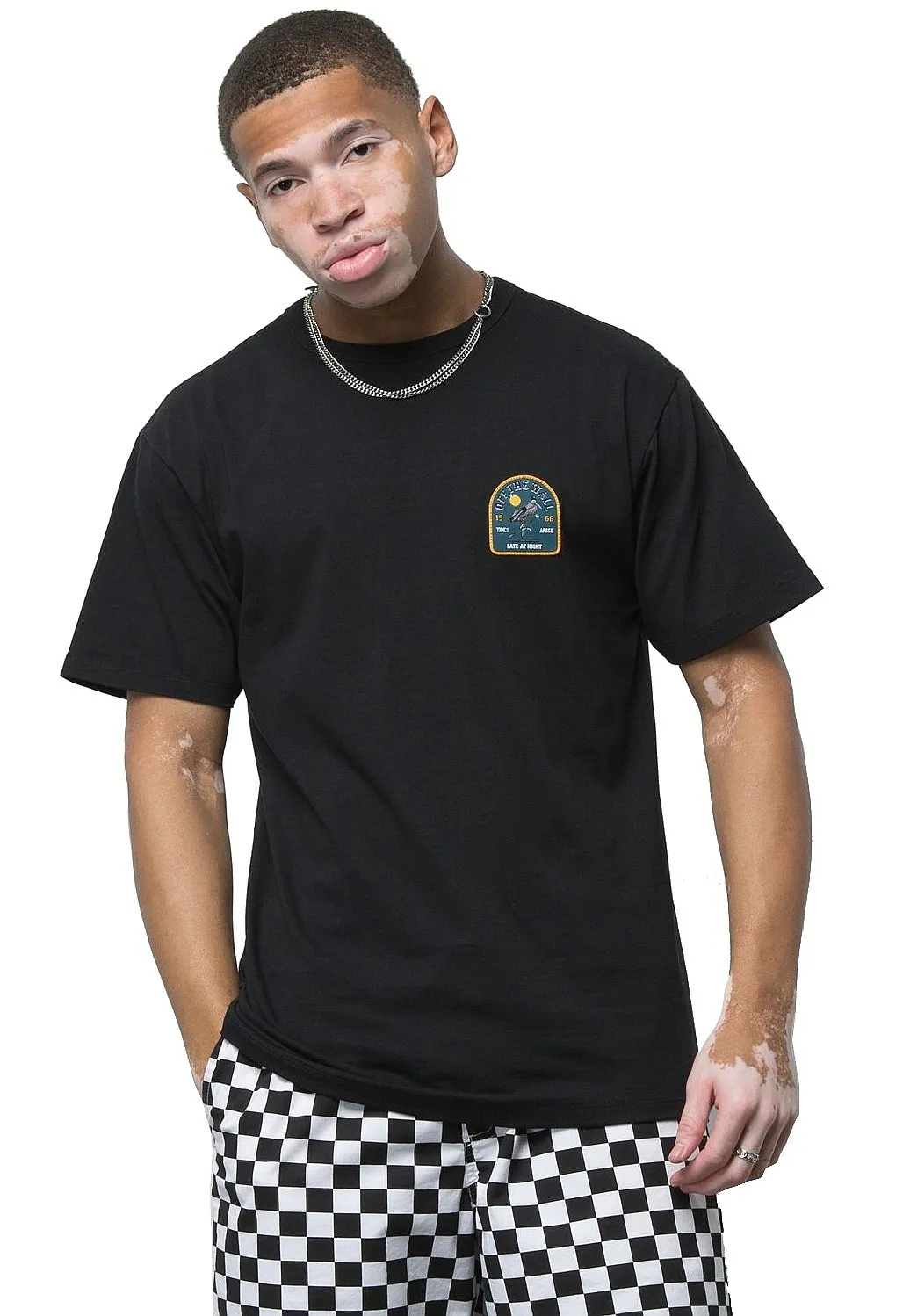 T-Shirt Vans Off The Wall Front Patch - Black - men´s