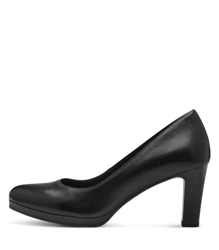 Tamaris Black Heel Leather 1-22433-41-001