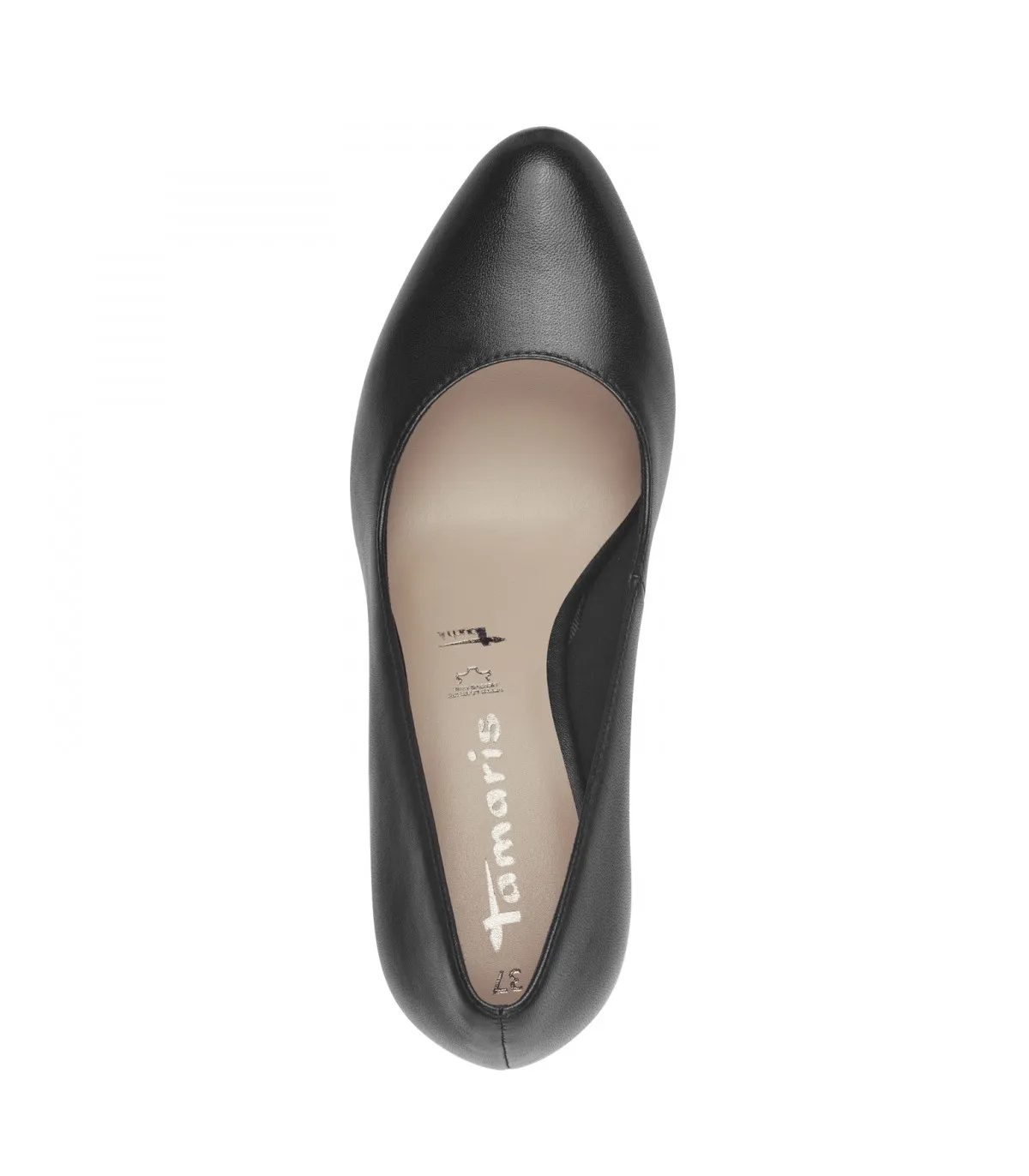 Tamaris Black Heel Leather 1-22433-41-001