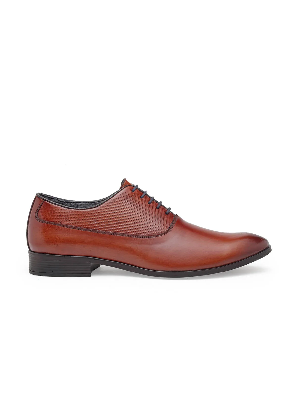 Teakwood Genuine Leather Tan Oxford Shoes