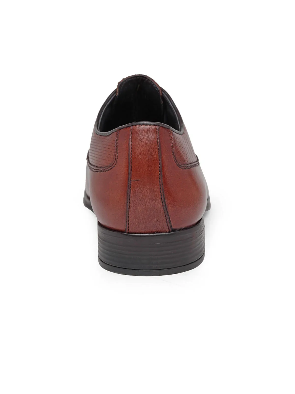 Teakwood Genuine Leather Tan Oxford Shoes