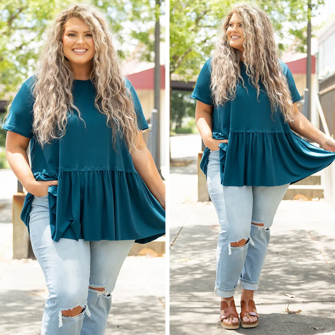 Teal Charming Top Beauty