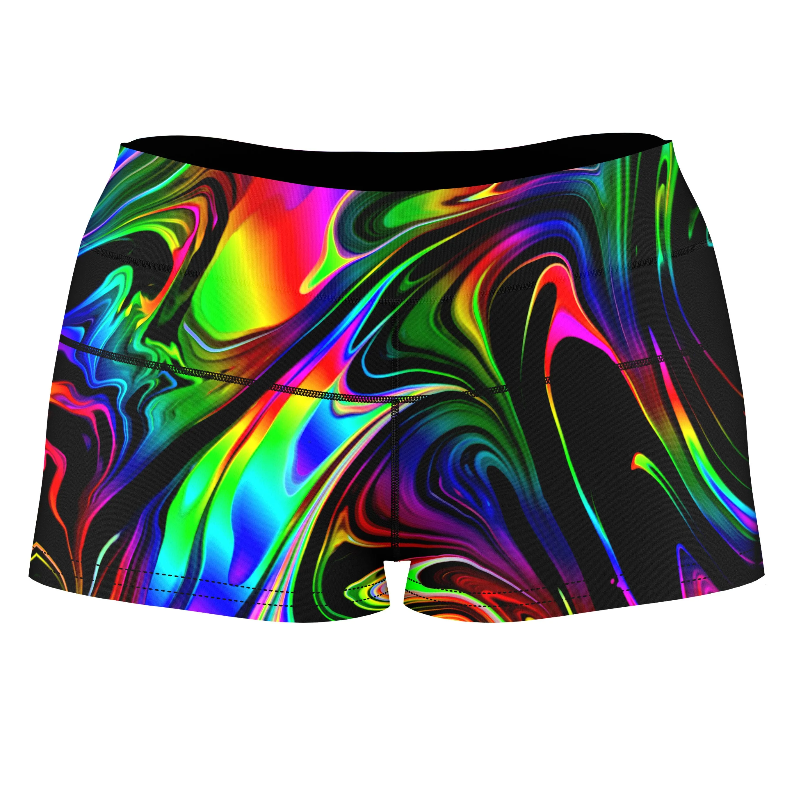 That Glow Flow Rave Bra and High Waist Booty Shorts Combo