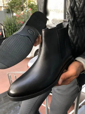 The Aqua Black Chelsea Boots