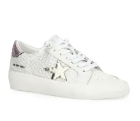 The Crochet Star Lace Sneaker in White