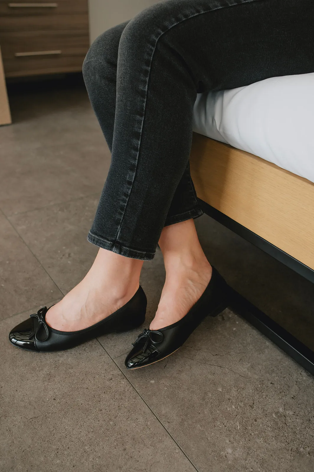 The Ellison Ballet Flat - Black