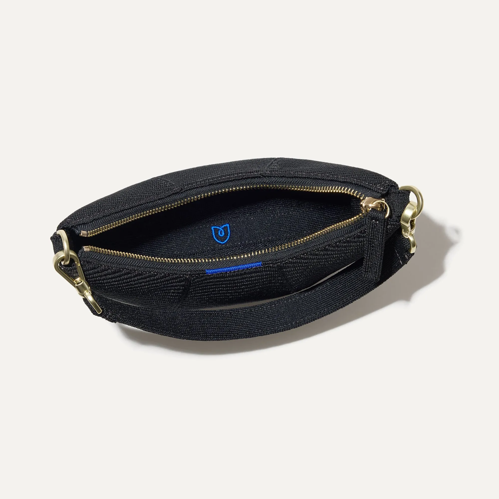 The Mini Crescent Bag in Black