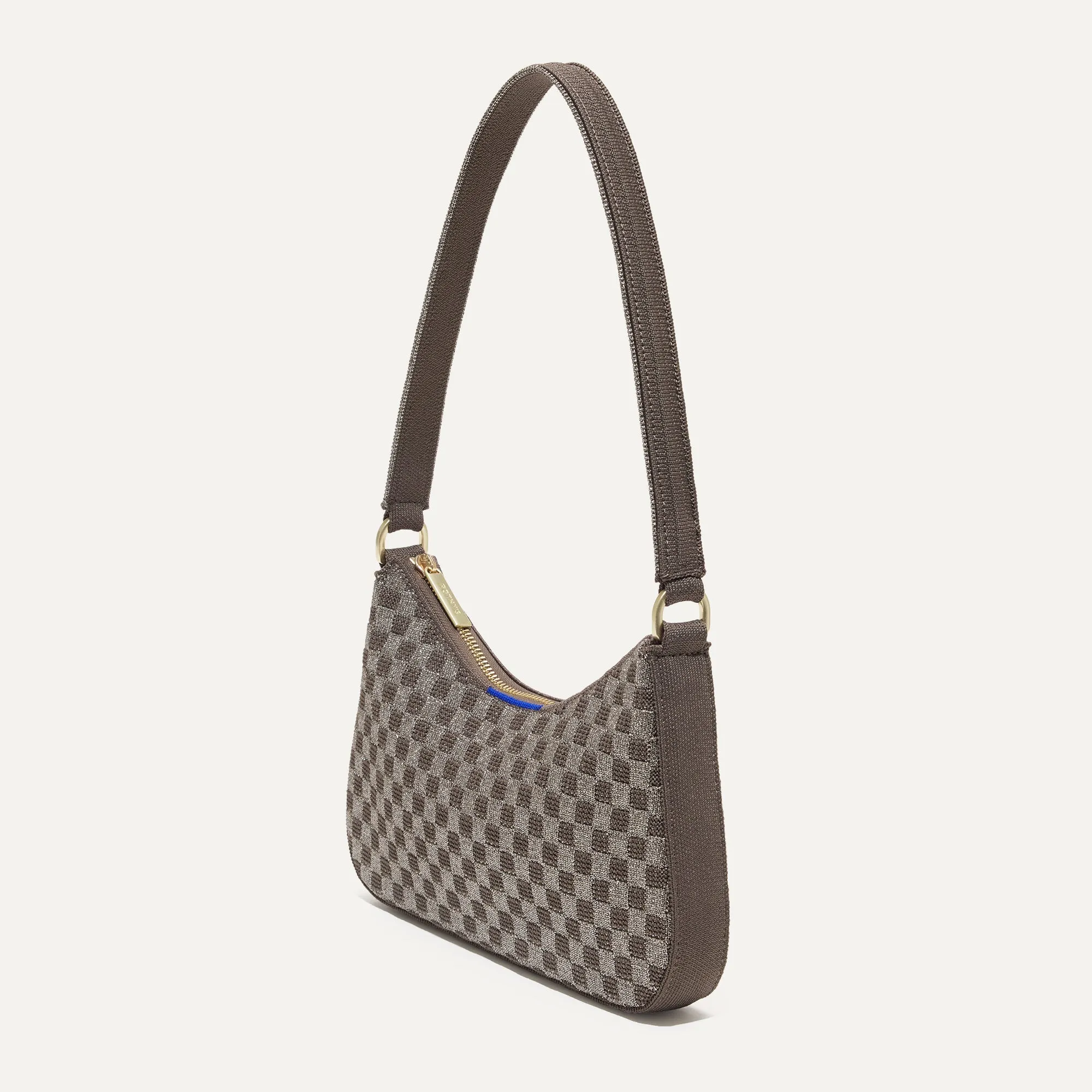 The Mini Shoulder Bag in Light Pewter