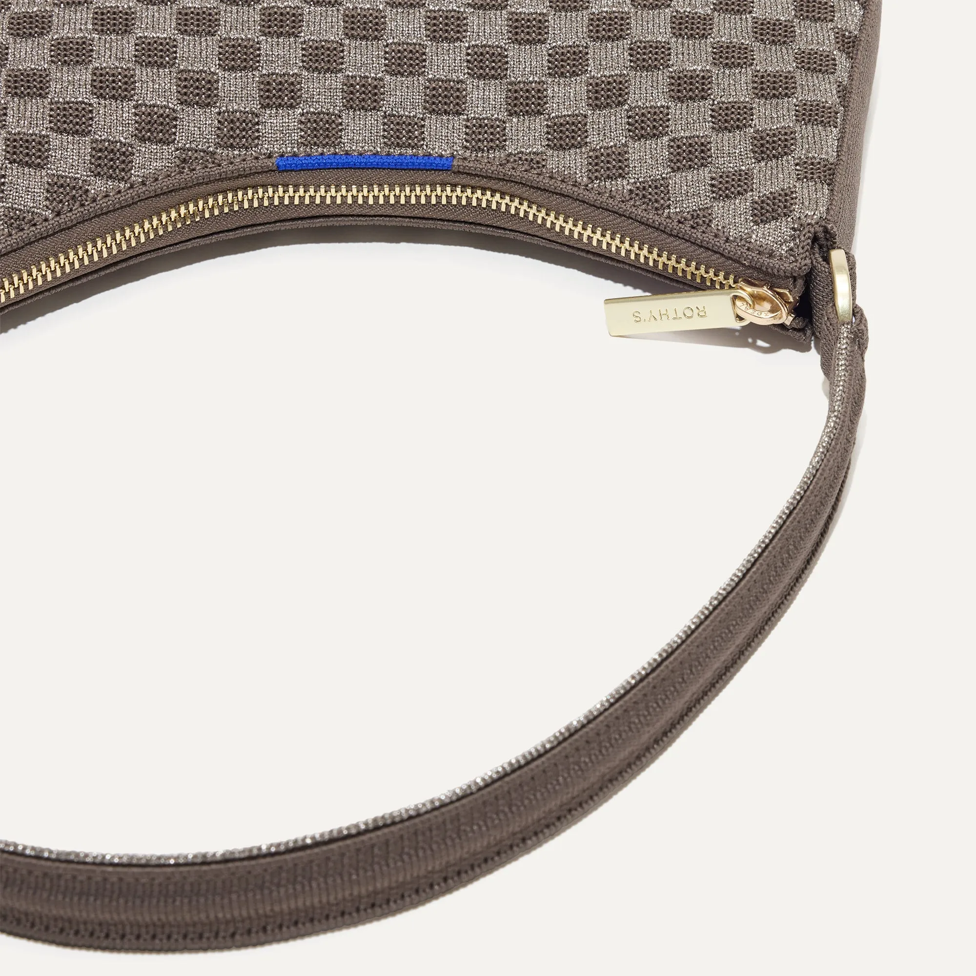 The Mini Shoulder Bag in Light Pewter