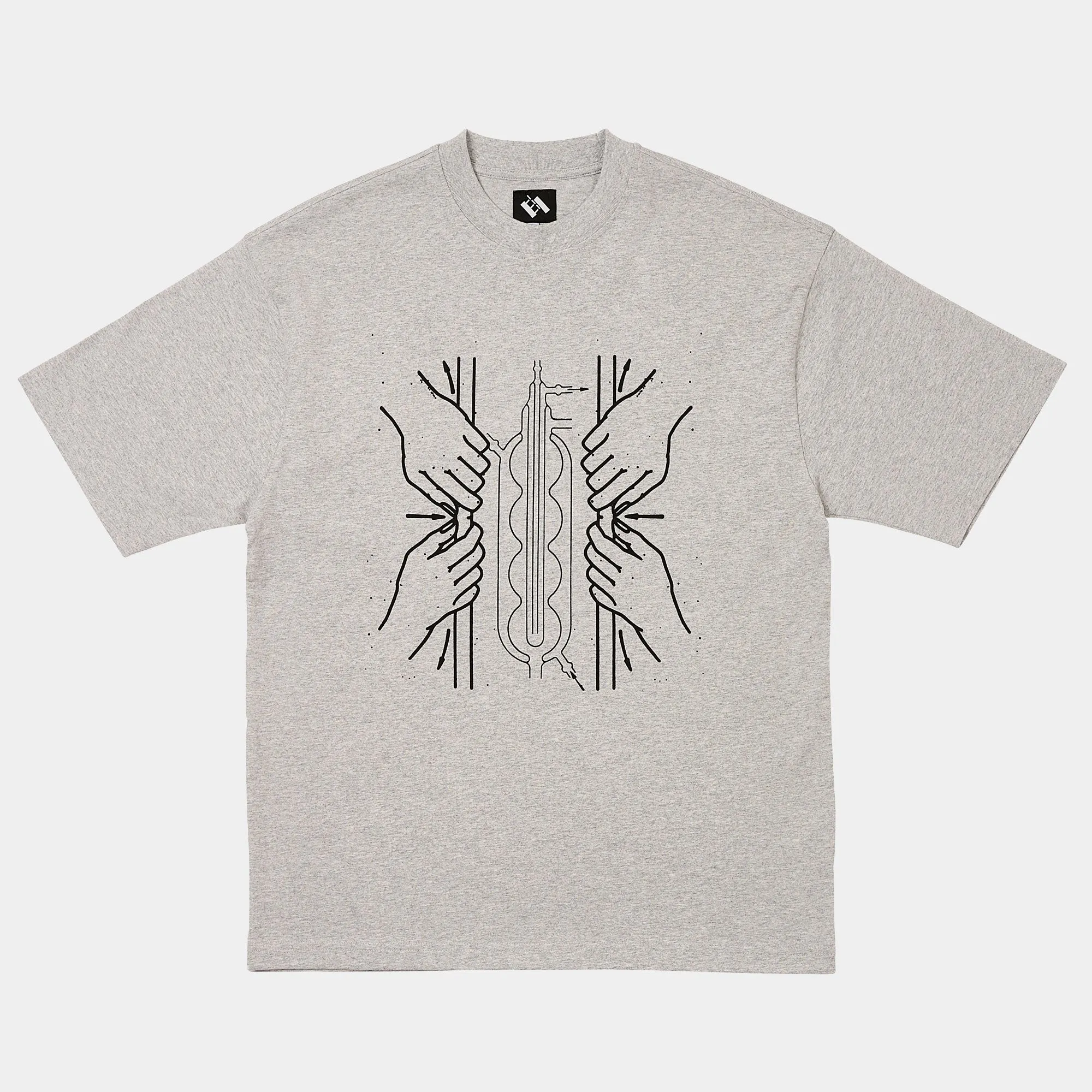 The Trilogy Tapes TTT Pressure Small T-Shirt - Grey Marl