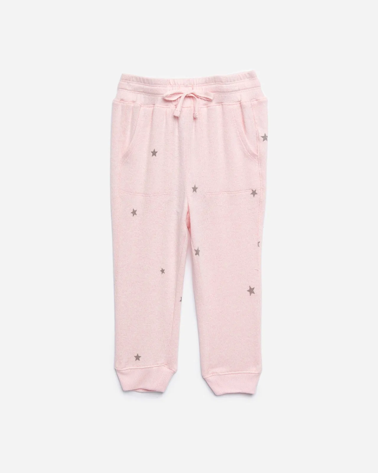 Toddler Girl Hacci Star Print Jogger