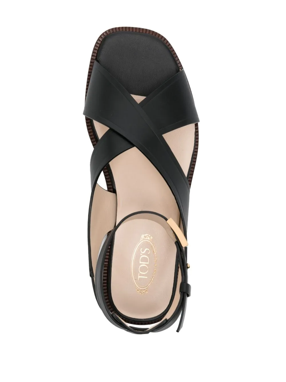 Tod's    Tod's Leather Flat Sandas