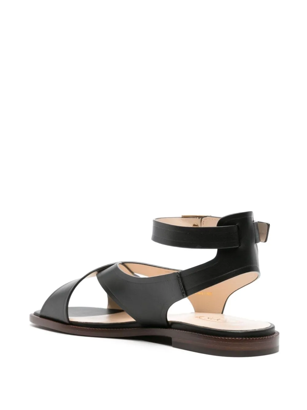 Tod's    Tod's Leather Flat Sandas