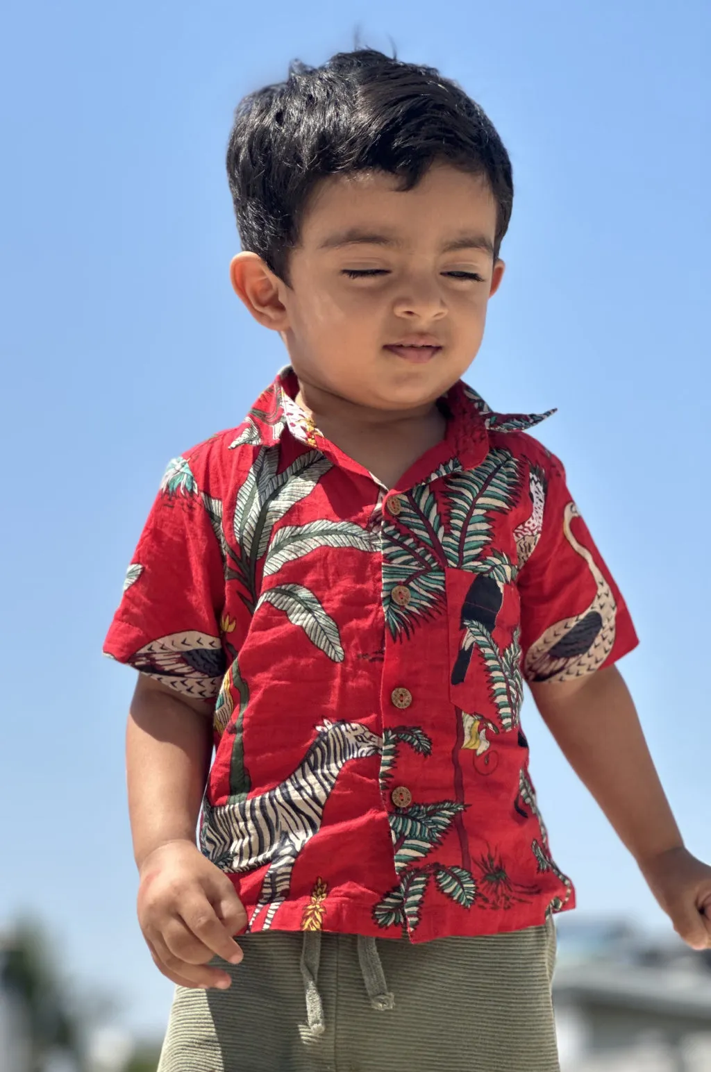 Tropical Jungle Print Shirt (Kid)