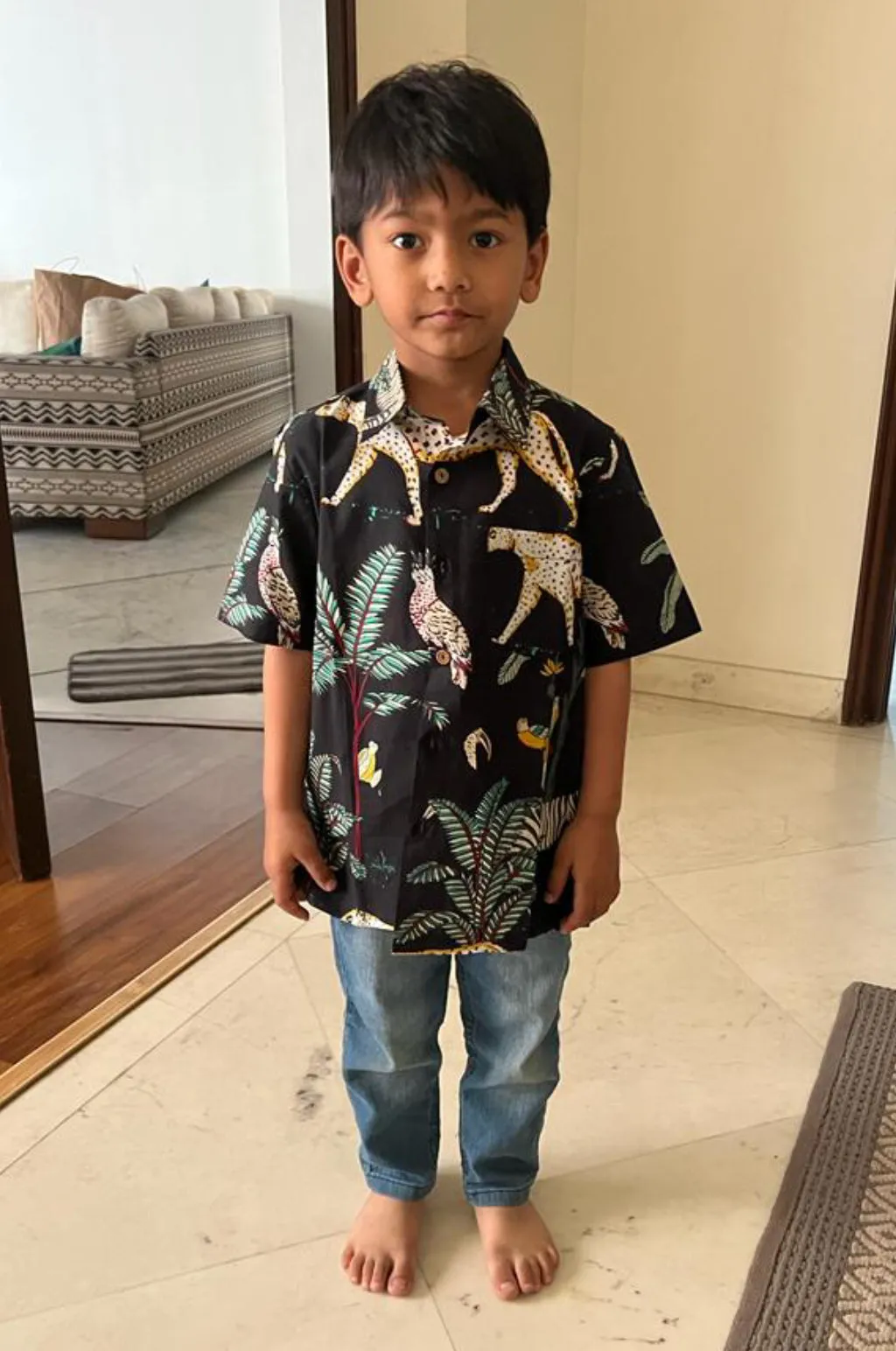 Tropical Jungle Print Shirt (Kid)