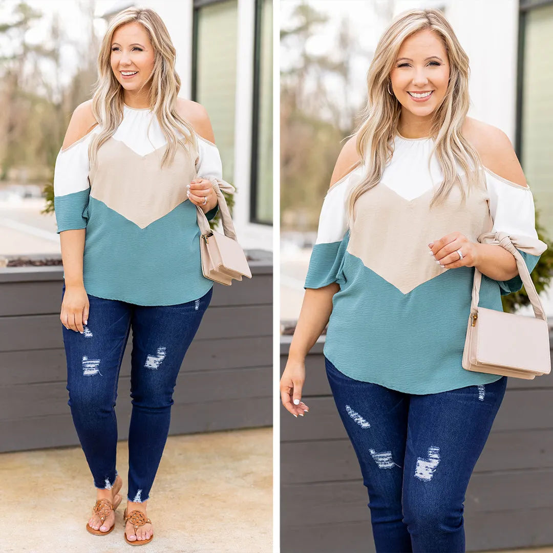 Unconventional Seafoam Blouse