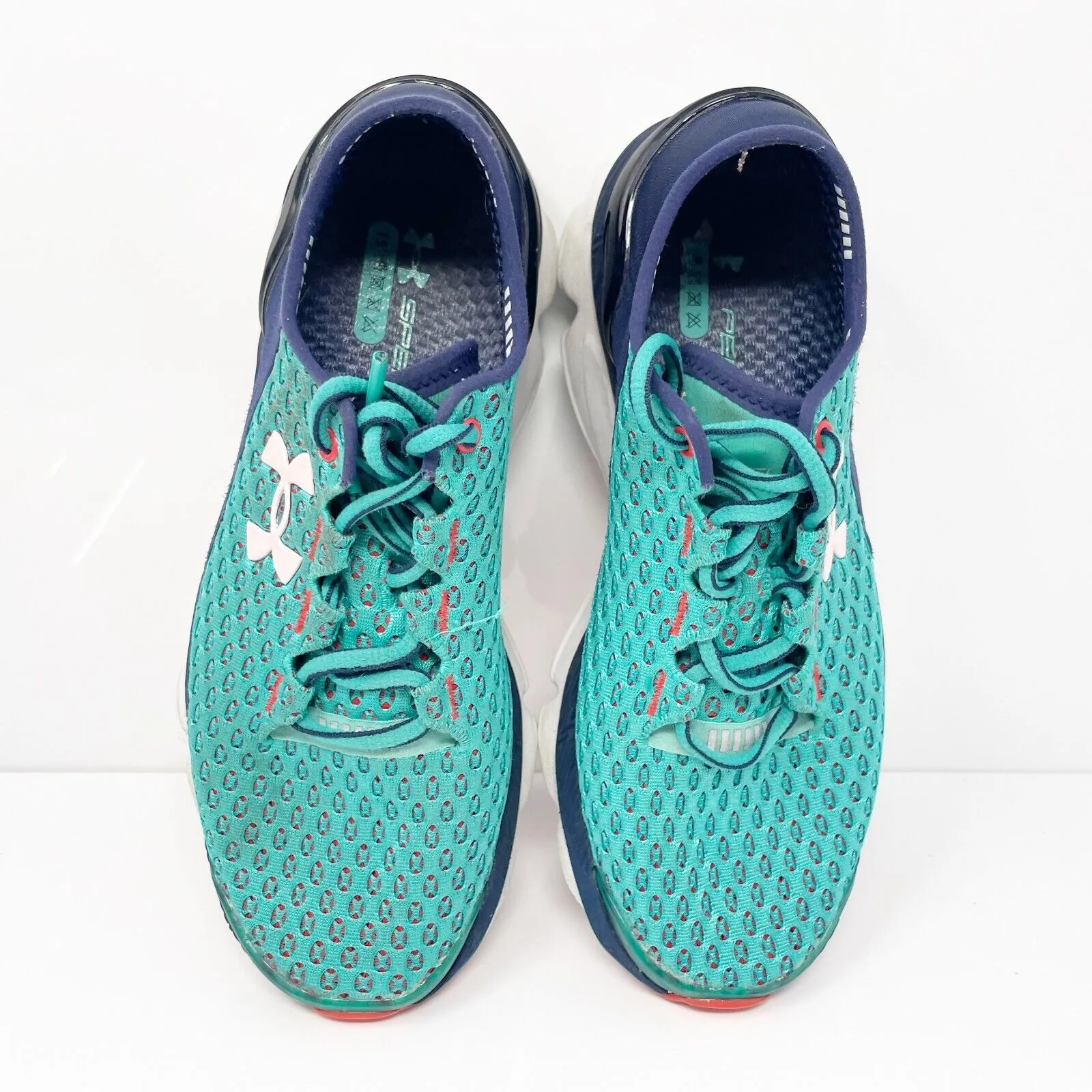 Under Armour Womens Speedform Gemini 1255827 Green Running Shoes Sneakers Sz 6.5