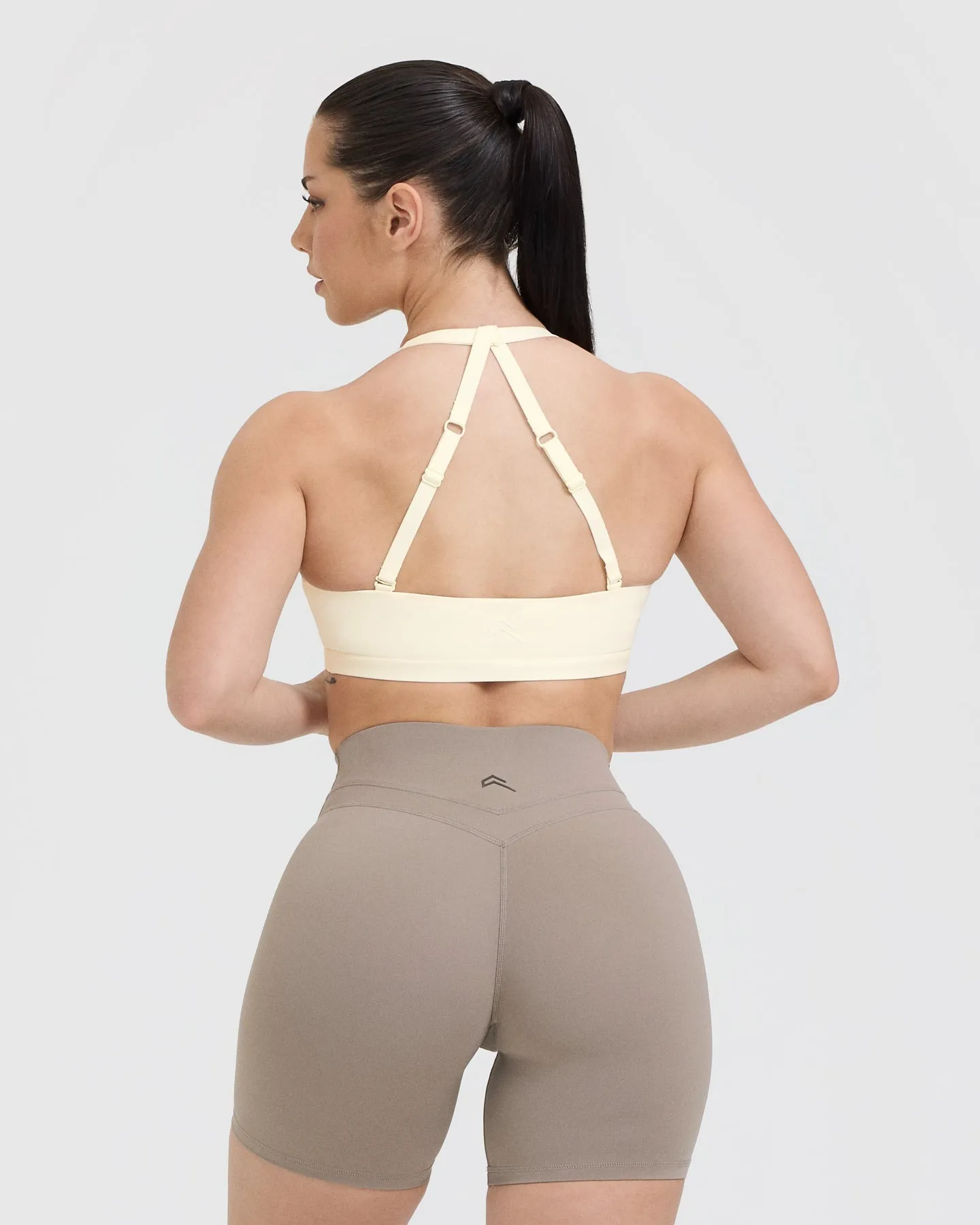 Twist Sports Bra Off White