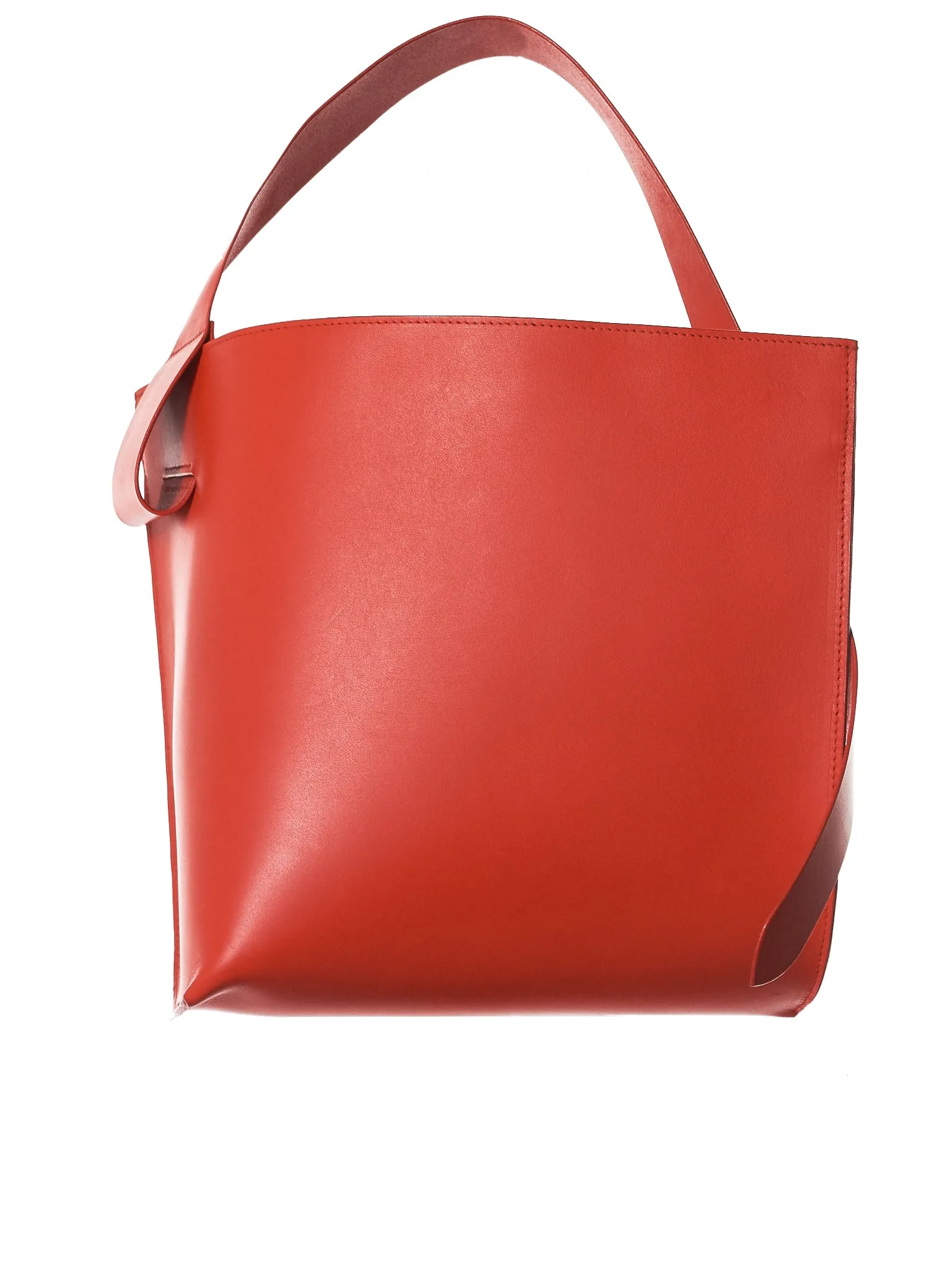 'Veiron' Twisted Shoulder Bag (L011705-VEIRON-RED)