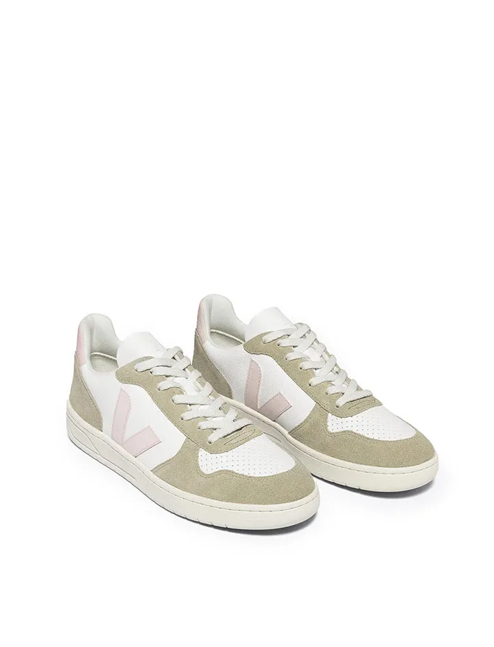 Veja V-10 Chromefree Leather White Petale Sahara Women's Sneakers