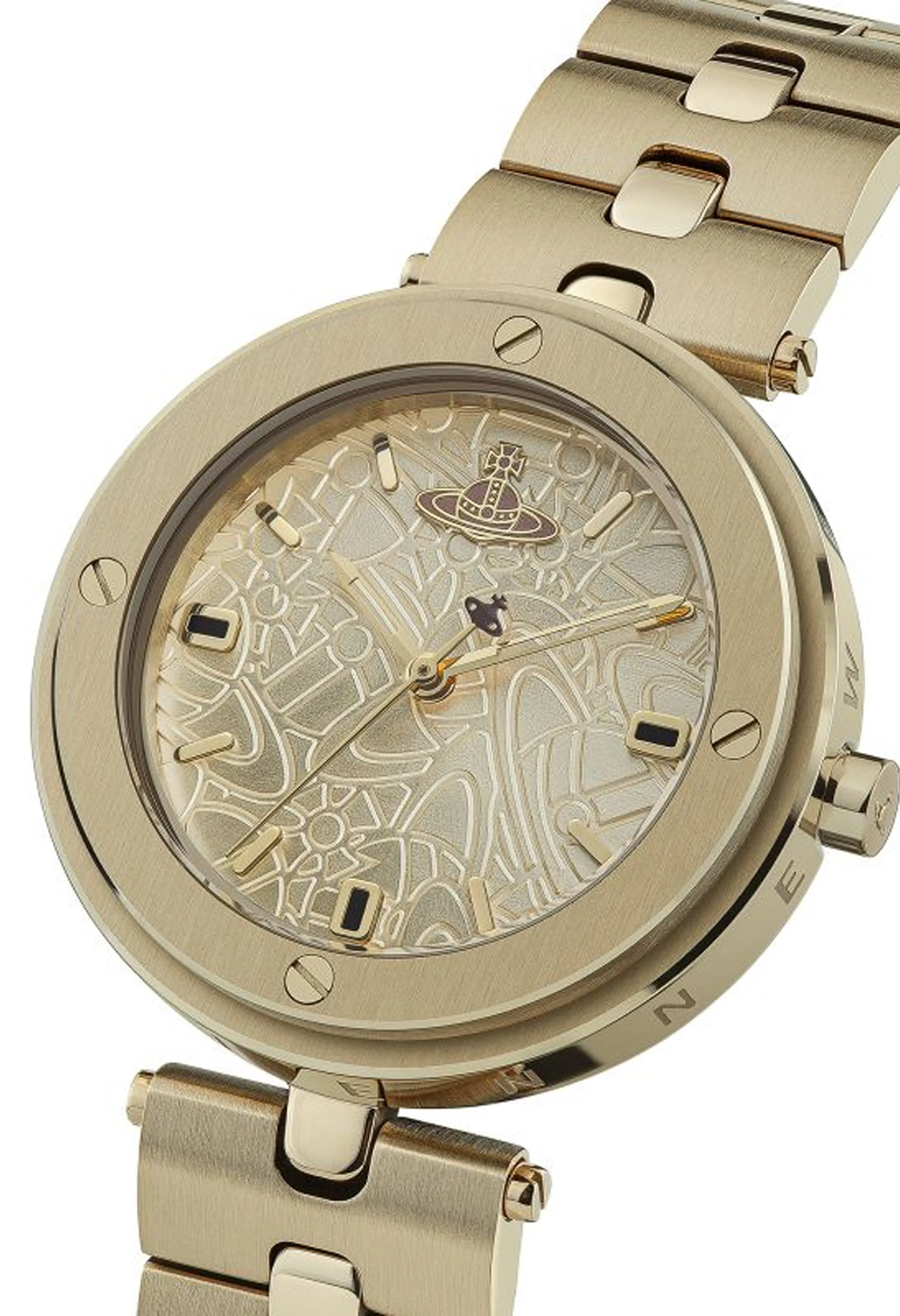 Vivienne Westwood Gold Plated Whitehall Bracelet Watch