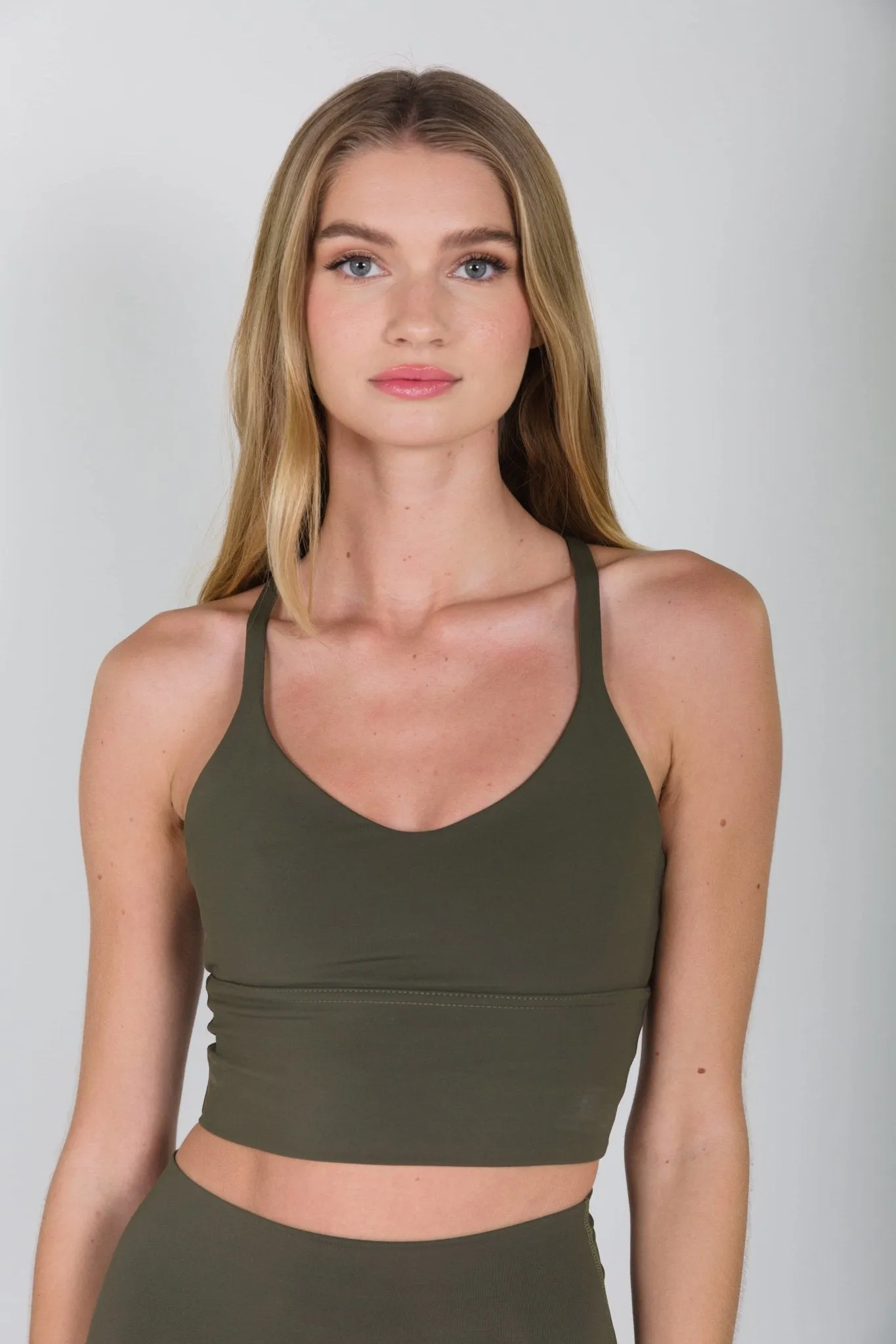 Vneck Elevate Bra Moss