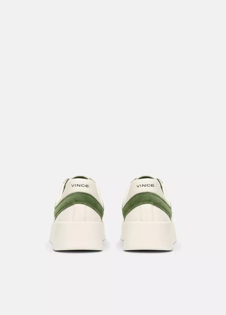 Warren Court Leather Suede Sneaker - Palm Leaf