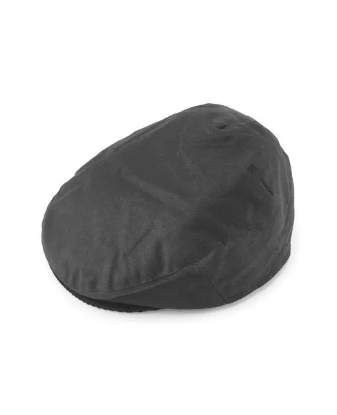 Wax Flat Cap  Black