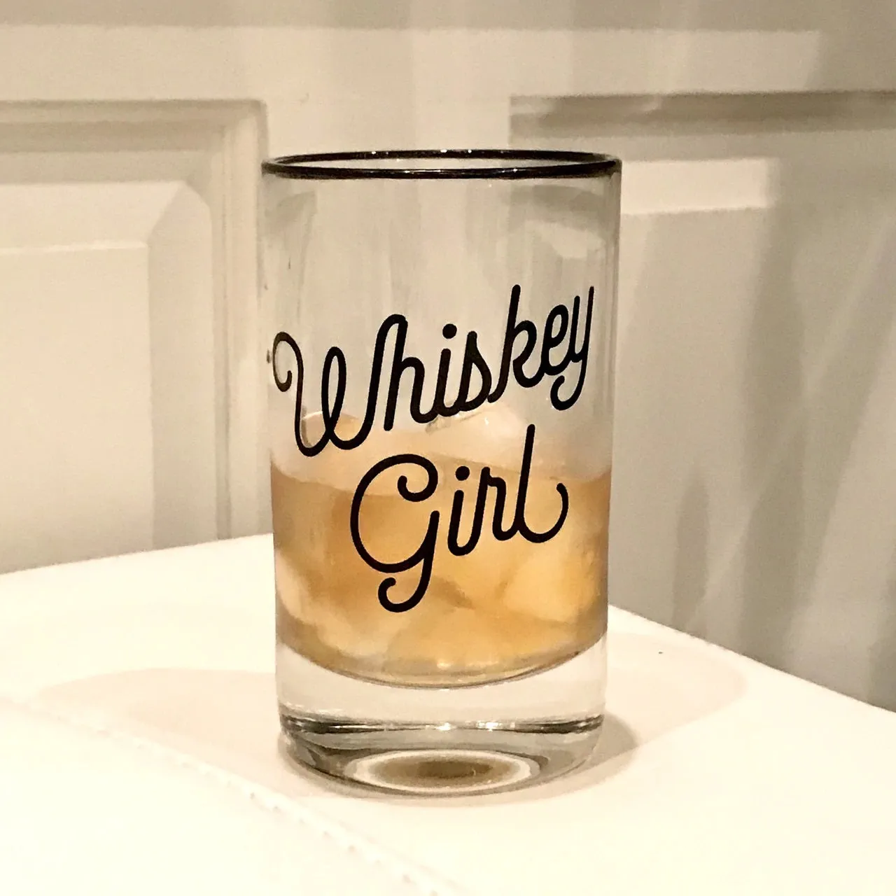 WHISKEY GIRL ROCKS GLASS