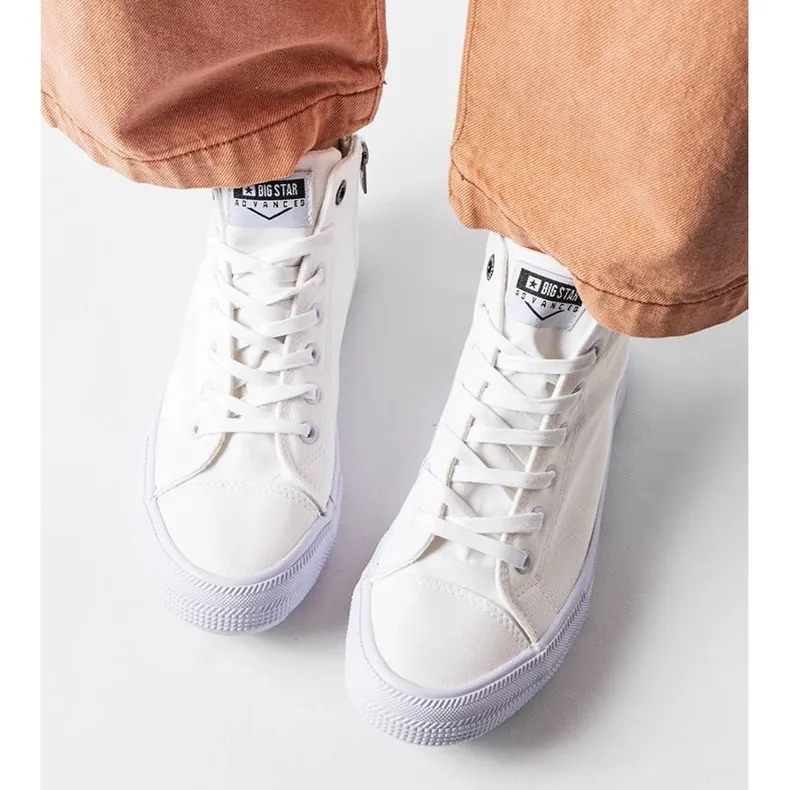 White ankle sneakers Big Star FF274241