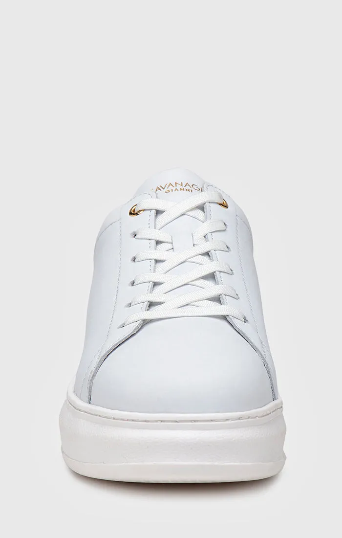 White Punk Upscale Sneakers