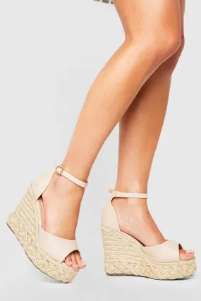 Wide Width Peep Toe Wedges