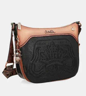 Wild large black shoulder bag