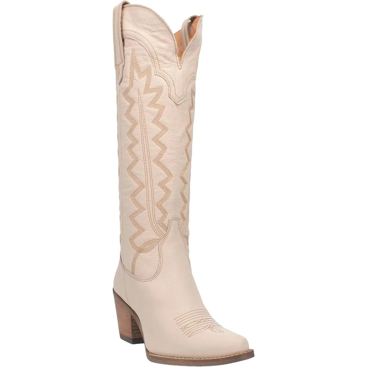 Wild West Tall White Boots - Western Style Cowboy Boots